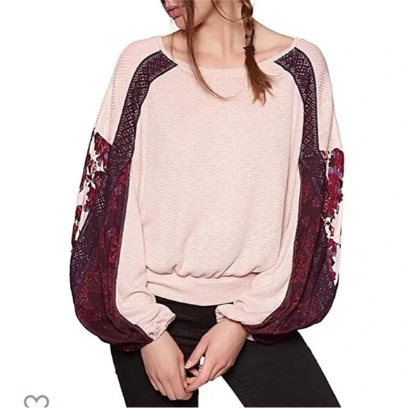 Free People casual class top in rose pink - Picture 5 of 10